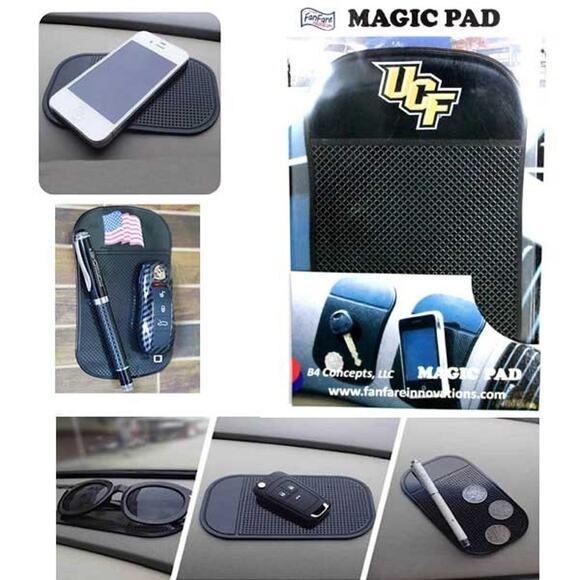 NCAA UCF Knights Magic Pad Auto Dash Holder Black Truck Black Logo New - Picture 1 of 3